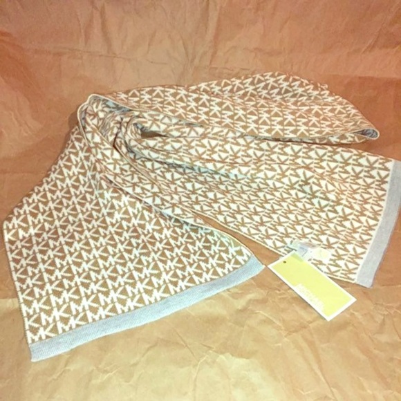 Authentic MK Michael kors monogram scarf - Picture 1 of 4